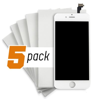 iPhone 12 LCD Screen and Digitizer - White (Aftermarket) (5-Pack)