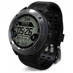 UW80C Male Sports Digital Watch Heart Rate Monitor SOS GPS - GRAY
