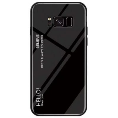 Gradient Tempered Glass Case for Samsung Galaxy S8 - BLACK