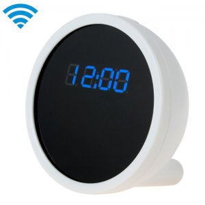 Full HD 1280 x 720 Alarm Clock WIFI Camera with Real Time View Function