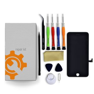 iPhone 12 Pro Max Screen Replacement Repair Kit + Small Parts + Tools + Repair Guide - Black