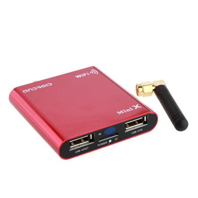 Mini X Android TV Box Android PC Android 11.0 A10 4GB HDMI TF- Red