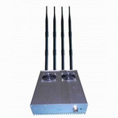 20W Powerful Desktop GPS 3G Mobile Phone Jammer with Outer Detachable Power Supply