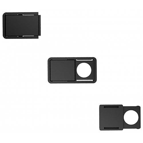 3Pcs WebCam Shutter Camera Lens Protect Privacy Cover - BLACK