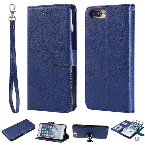 For iPhone 12 Pro Max Case Magnetic 2 in 1 Detachable Folio Cover For iPhone 12 Pro Max - BLUE