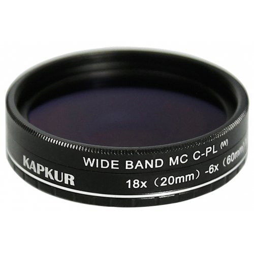 Kapkur HD Macro Lens for iPhone XS MAX with CPL 6X(20mm)-18X(60mm) Magnification - BLACK