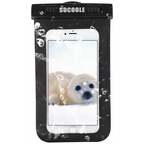 SOCOOLE Practical Regular Waterproof Bag for Mobile Phones - BLACK