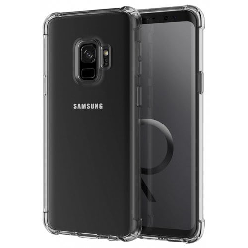 Mrnorthjoe Shockproof Armor Clear Back Case Cover for Samsung Galaxy S9 - TRANSPARENT