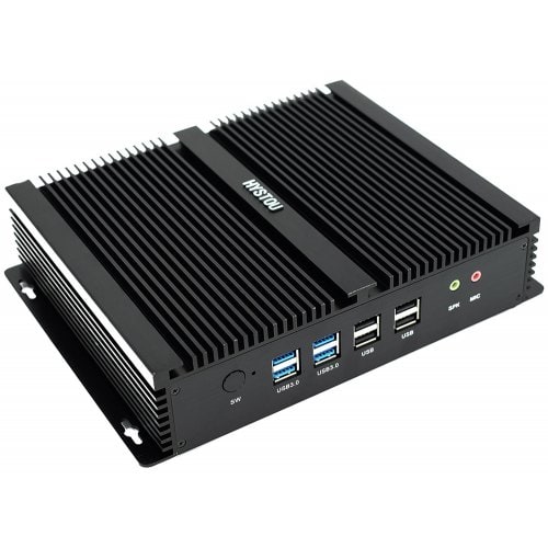 HYSTOU P04B I5 4200U Fanless Mini PC - BLACK