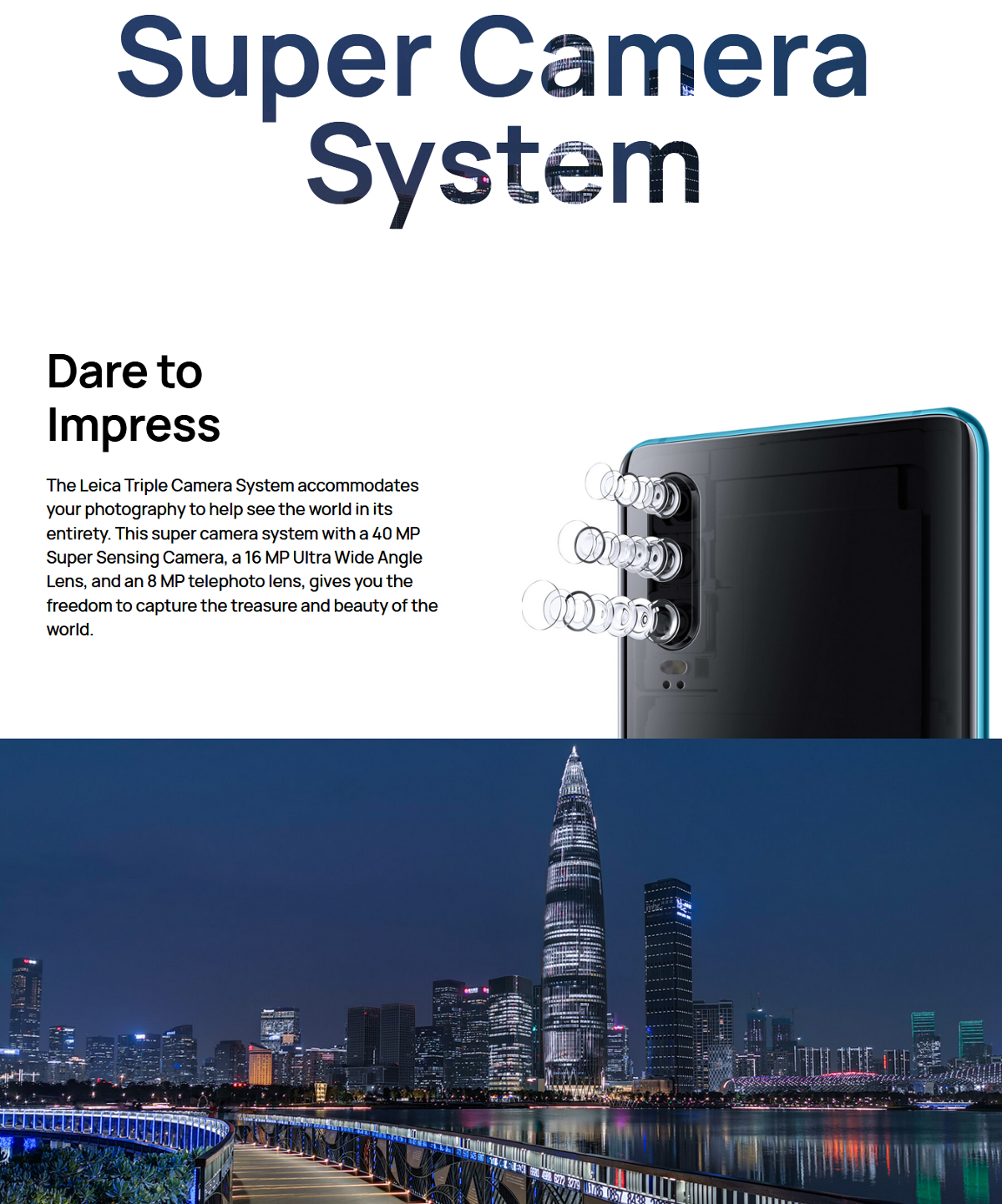 HUAWEI P30 6.1 inch Triple Rear Camera 8GB RAM 64GB/128GB ROM Kirin 980 Octa core 4G Smartphone