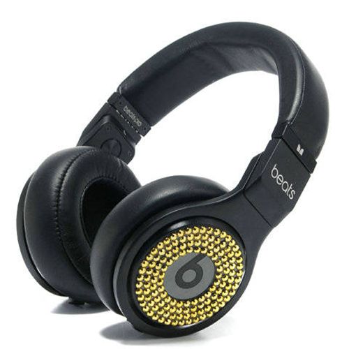 Beats By Dr Dre PRO DETOX Limited Edition Gold Diamond Headphones