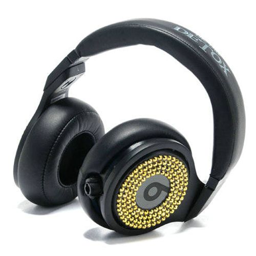 Beats By Dr Dre PRO DETOX Limited Edition Gold Diamond Headphones
