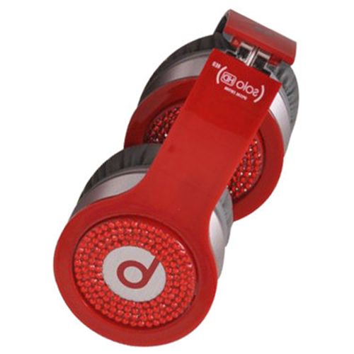 Beats By Dr Dre Solo Red Diamond Headphones Red - Click Image to Close