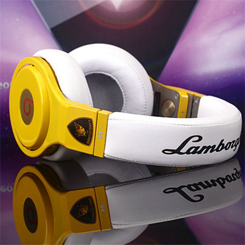 Beats By Dr Dre Pro Yellow with Red OverEar Headphones