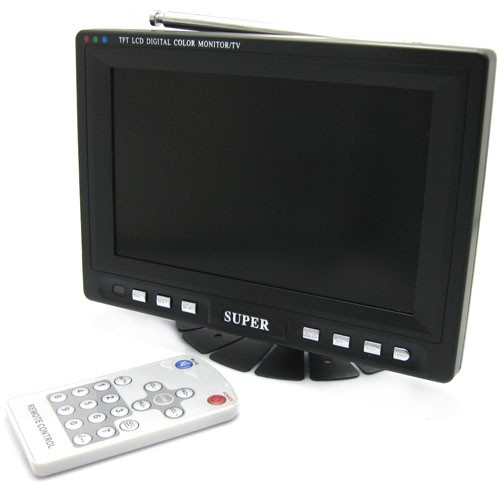 7 Inch Digital TFT LCD Mini TV with Wide View Angle + No Radiation