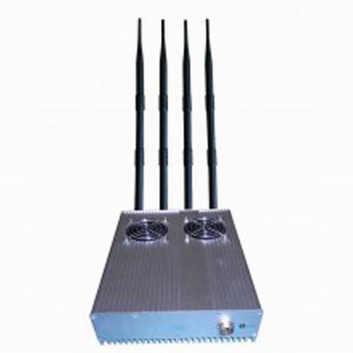 20W Powerful Desktop GPS 3G Mobile Phone Jammer with Outer Detachable Power Supply