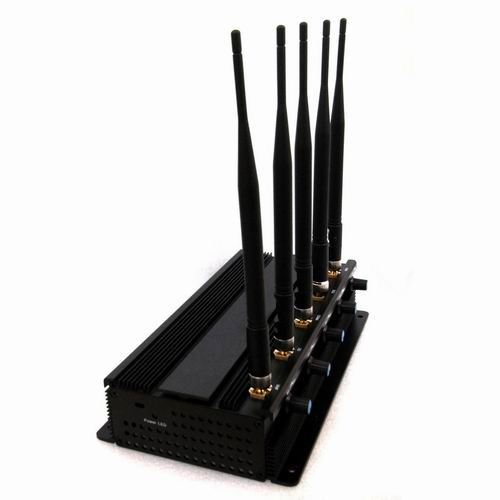 7W Powerful Tabletop Adjustable WiFi GPS Jammer & All Wireless Bug Camera Jammer