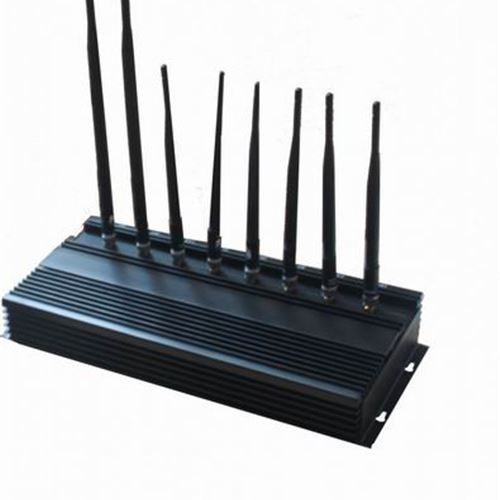 8 Bands High Power 3G Phone Jammer WiFi GPS LoJack UHF VHF Jammer