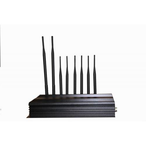 PC Controlled 8 Antenna 3G 4G Cellphone Signal Jammer & WiFi Jammer