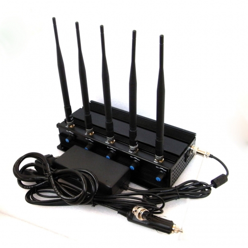 7W Powerful All Wireless Bug Camera Jammer & WiFi GPS Blocker