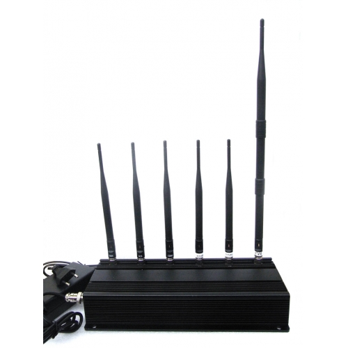 High Power 6 Antenna Mobile phone Lojack RF Signal Jammer