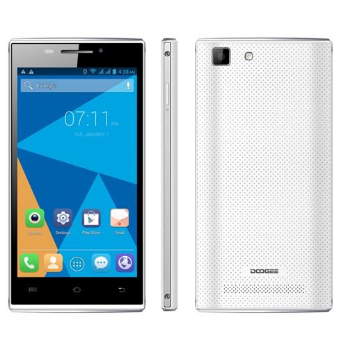 DOOGEE Turbo Mini F1 4G Smartphone 4.5 inch QHD Screen 64bit MTK6732 Quad Core 1GB 8GB - White