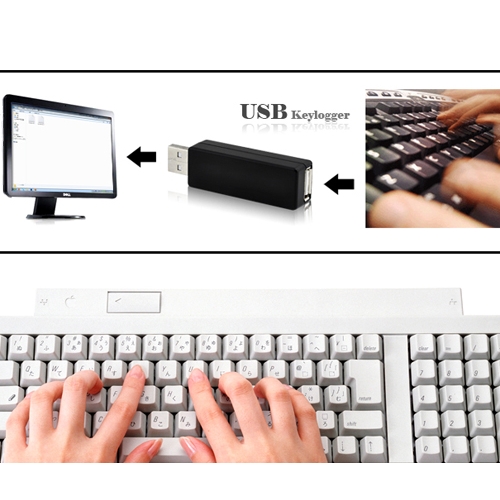 Undetectable Spy Hardware USB Keylogger for Secretly Recording