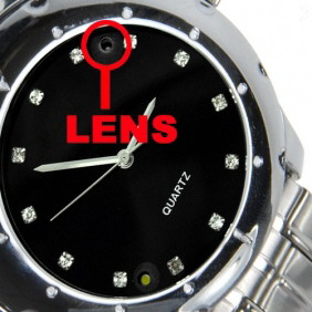 4GB Metal and Glass Construction Video Spy Camera Watch