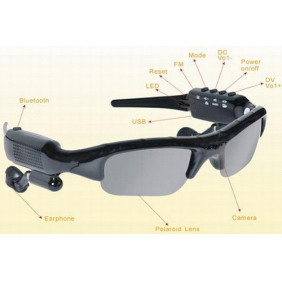 2GB Bluetooth MP3 Sunglasses with Camera FM