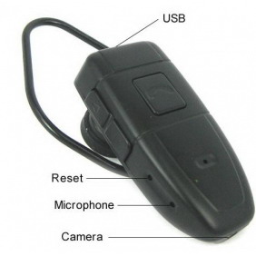 Earphone Shaped Design Style Small Hidden Camera Digital Video Recorder - 4GB