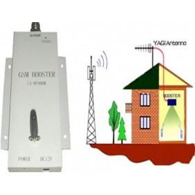 GSM Mobile Phone Signal Repeater Gain 60dB Power 17dbm 60 Square Meters