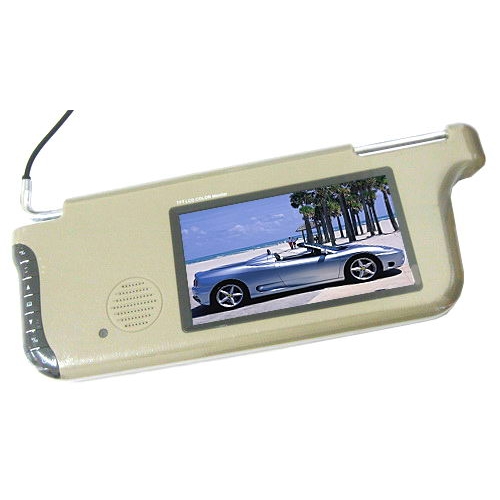 7 Inch Sun Visor With LCD Monitor Left Side