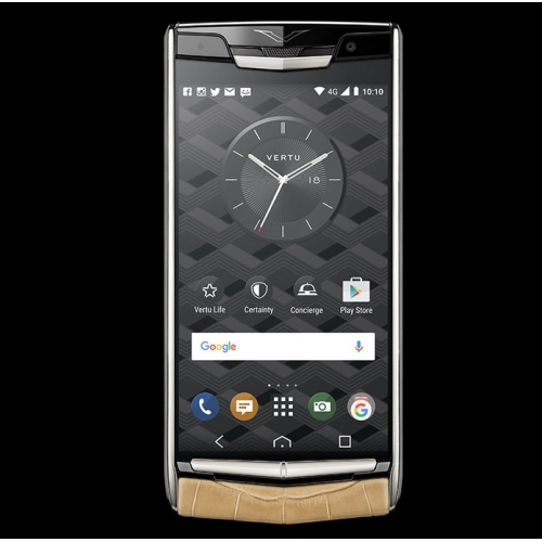 Vertu Signature Touch Almond Alligator Clone Android 11.0 Snapdragon 821 4G LTE luxury Phone - Click Image to Close
