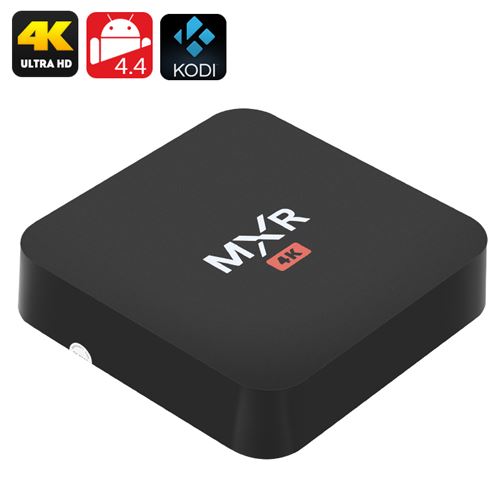 MXR Android 4K TV Box - Wi-Fi, DLNA, Miracast, Airplay, H.265 Decoding, Quad Core CPU, Kodi