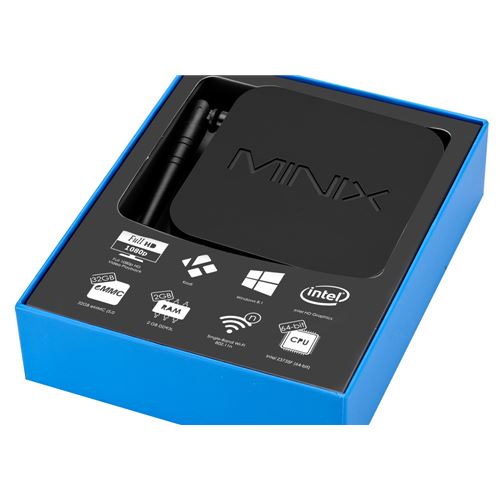 MINIX NEO Z64 Intel Mini PC Windows 10, 64 Bit Z3735F Quad Core CPU