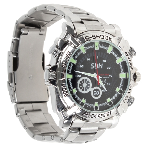 32GB Waterproof 1080P IR Stainless Steel Spy Watch DVR Support Night Vision - Click Image to Close