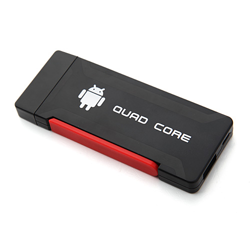 Hi719 Quad Core Mini Android TV Box TV Dongle RK3188 Dual Antenna Bluetooth 2GB 8GB Android 11.0-Black